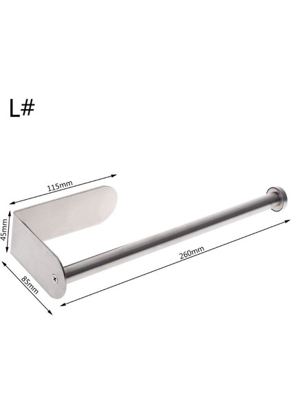 L Tarzı Avrupa Tarzı Yapışkan Dikey Kağıt Havluluk Paslanmaz Çelik Duvara Monte Banyo Mutfak Tuvalet Kağıt Rulo Saklama Rafı (Yurt Dışından)