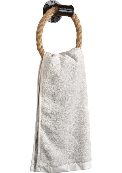 Siyah Stil Halat Havlu Askısı Duvara Monte El Havlu Halkaları Ağır Hizmet Dayanıklı Havlu Tutucu Banyo Için Paslanmaz Doğal Rustik Halatlar (Yurt Dışından) fiyatları