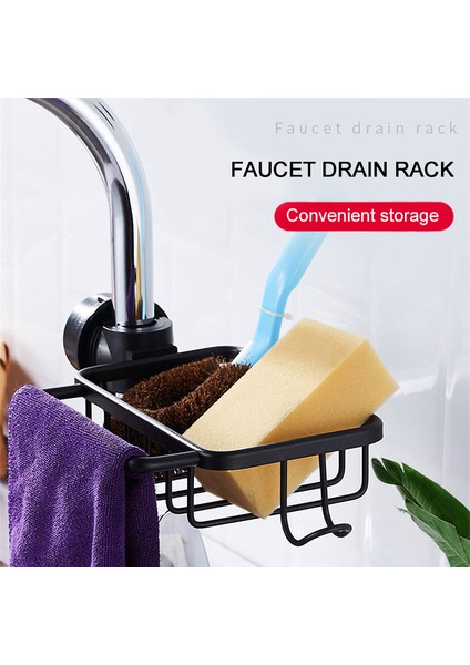 Tip 2 Stili Alüminyum Banyo Mutfak Musluk Saklama Rafı Süzgeç Sepeti Lavabo Bez Rafı Sabun Tutucu Duş Saklama Rafı 7cm (Yurt Dışından) fırsatları