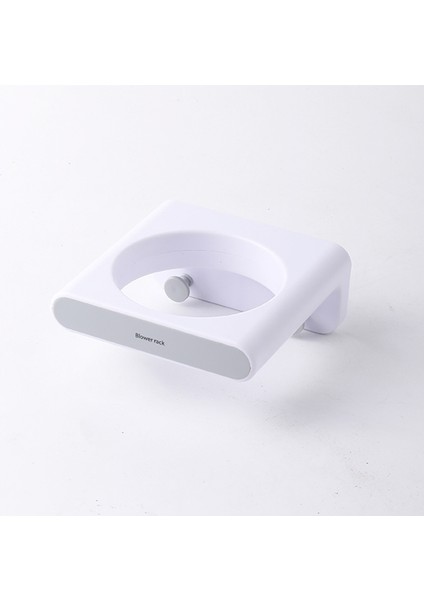 Beyaz Gri Tarzı Duvar Monteli Saç Kurutma Makinesi Askısı Raf Organizer Banyo Aksesuarları Saç Kurutma Makinesi (Yurt Dışından)