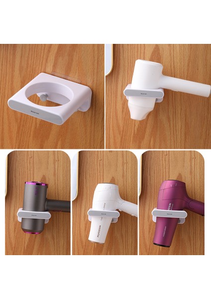 Beyaz Gri Tarzı Duvar Monteli Saç Kurutma Makinesi Askısı Raf Organizer Banyo Aksesuarları Saç Kurutma Makinesi (Yurt Dışından) fırsatları