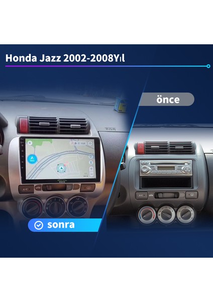 Honda Jazz 2002-2008YIL 4gb Ram 64GB Hafıza Carplay Android Araç Multimedya Cihazı fiyatları