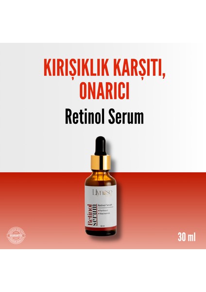 Yaşlanma Karşıtı, Onarıcı Retinol Cilt Bakım Serumu 30 ml