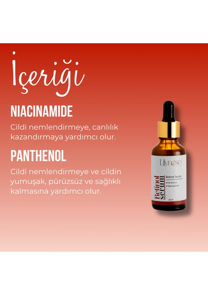 Yaşlanma Karşıtı, Onarıcı Retinol Cilt Bakım Serumu 30 ml