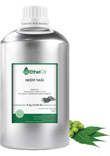 Neem Yağı - 5 kg Sabit Yağ