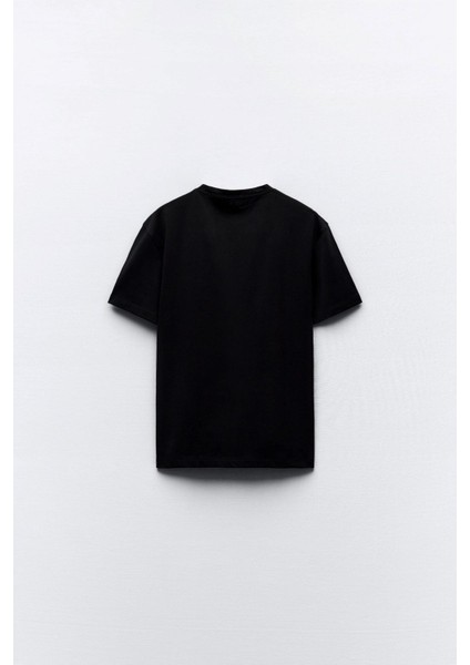 Disko Topu Tasarım Baskılı Siyah Kadın T-Shirt fiyatları