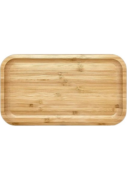 Bambu Dikdörtgen Sunum Tabağı - Yağdanlık Altlığı- Servis Tabağı 24 cm x 12 cm ( Dikdörtgen)