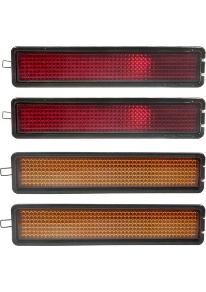 Muhteşem Ikili Tofaş 4'lü Amerikan Park Sinyal Seti Ön Arka Tampon Uyumlu Amerikan + T10 Kumandalı Renk Değiştiren Ampul