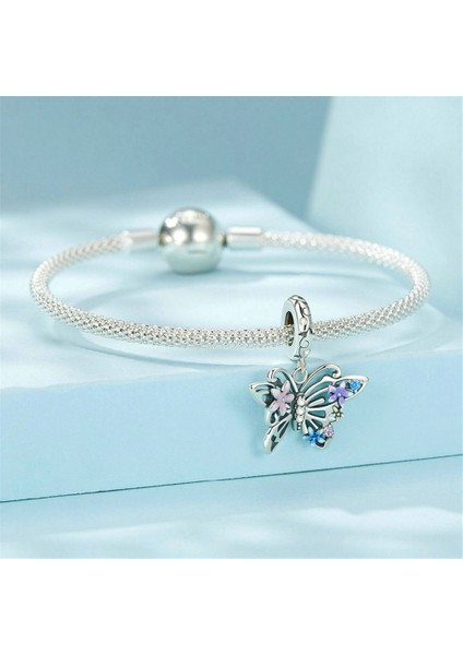 Pendant Charm Çiçek Kelebek Kadınlar Için Karşılaştırılmış Farklı Bileklikler ve Kolye 925 Gümüş (Yurt Dışından) modelleri