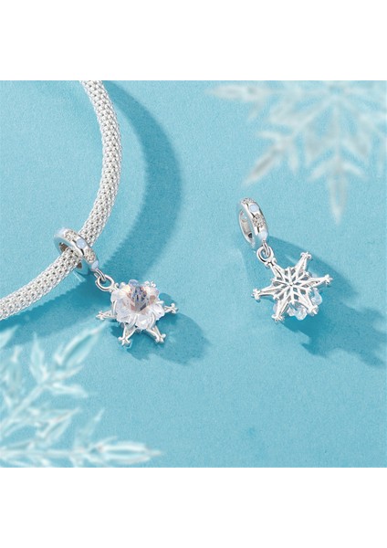 Pendant Charm Ice Flower Kadınlar Için Karşılaştırılmış Farklı Bileklikler ve Kolye 925 Gümüş (Yurt Dışından) fiyatları