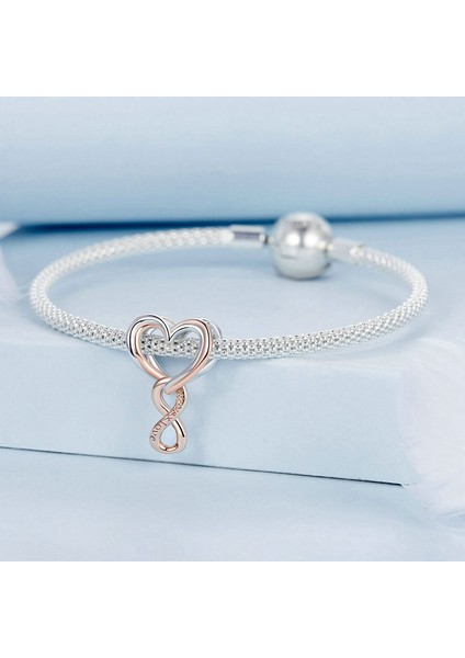 Pendant Charm Sonsuz Aşk Kalbi Kadınlar Için Karşılaştırılmış Farklı Bileklikler ve Kolye 925 Gümüş (Yurt Dışından) fiyatları