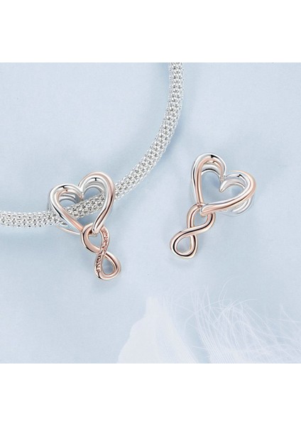 Pendant Charm Sonsuz Aşk Kalbi Kadınlar Için Karşılaştırılmış Farklı Bileklikler ve Kolye 925 Gümüş (Yurt Dışından) modelleri