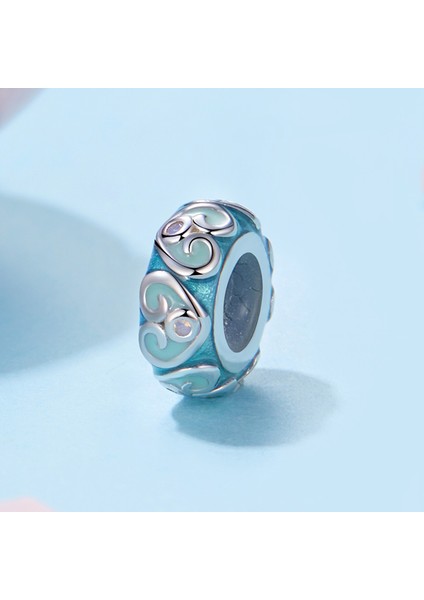 Pendant Charm Colorful Easter Silicone Stopper Beads Kadınlar Için Karşılaştırılmış Farklı Bileklikler ve Kolye 925 Gümüş (Yurt Dışından)