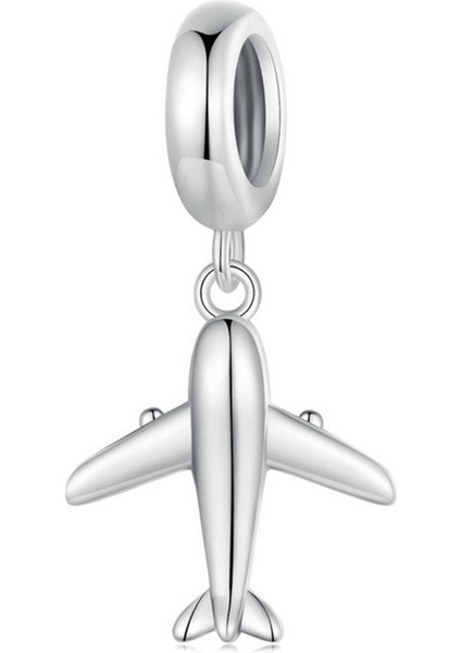 Pendant Charm Mini Airplane Kadınlar Için Karşılaştırılmış Farklı Bileklikler ve Kolye 925 Gümüş (Yurt Dışından)