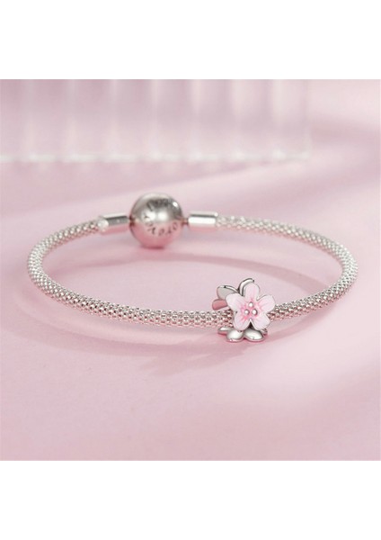 Pendant Charm Çiçek Uzay Ayıları Kadınlar Için Karşılaştırılmış Farklı Bileklikler ve Kolye 925 Gümüş (Yurt Dışından)