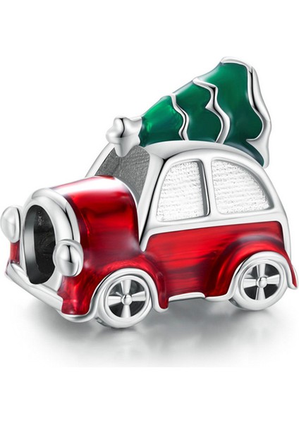 Pendant Charm Noel Arabası Kadınlar Için Karşılaştırılmış Farklı Bileklikler ve Kolye 925 Gümüş (Yurt Dışından)