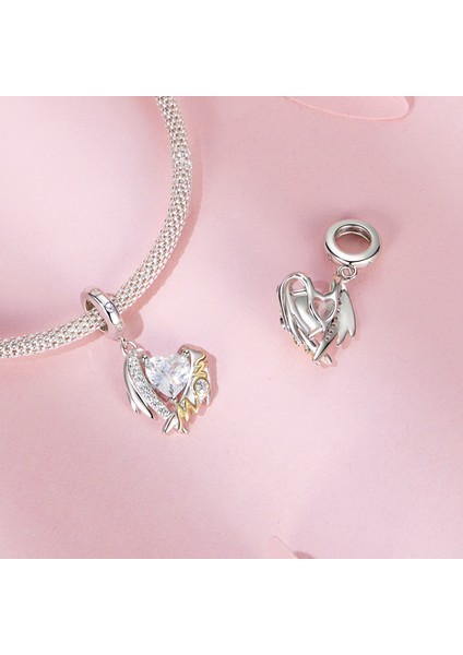 Pendant Charm Annemin Günü Kalp Kanalı Pendant Kadınlar Için Karşılaştırılmış Farklı Bileklikler ve Kolye 925 Gümüş (Yurt Dışından) fiyatları