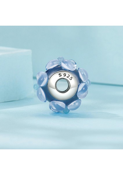 Pendant Charm Blue Flower Murano Bead Kadınlar Için Karşılaştırılmış Farklı Bileklikler ve Kolye 925 Gümüş (Yurt Dışından) indirimleri