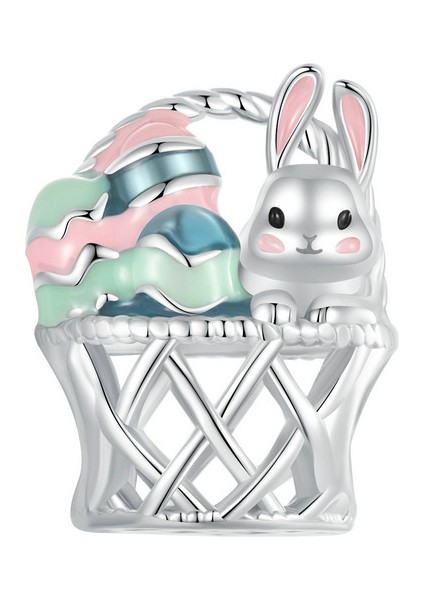 Pendant Charm Tavşan Yumurta Kadınlar Için Karşılaştırılmış Farklı Bileklikler ve Kolye 925 Gümüş (Yurt Dışından)