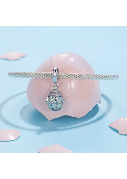 Pendant Charm Şanslı Yumurt Pendant Kadınlar Için Karşılaştırılmış Farklı Bileklikler ve Kolye 925 Gümüş (Yurt Dışından)