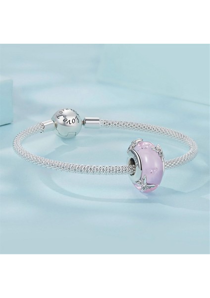 Pendant Charm Pembe Murano Camı Kelebek Kadınlar Için Karşılaştırılmış Farklı Bileklikler ve Kolye 925 Gümüş (Yurt Dışından) fiyatları