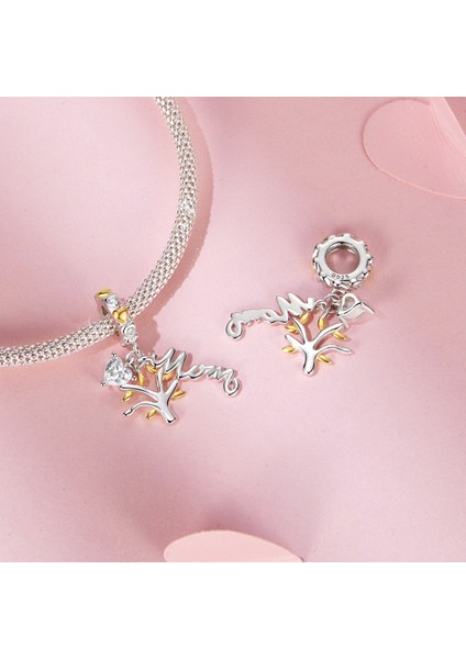 Pendant Charm Annemin Günü Hayat Ağacı Pendant Kadınlar Için Karşılaştırılmış Farklı Bileklikler ve Kolye 925 Gümüş (Yurt Dışından) fiyatları