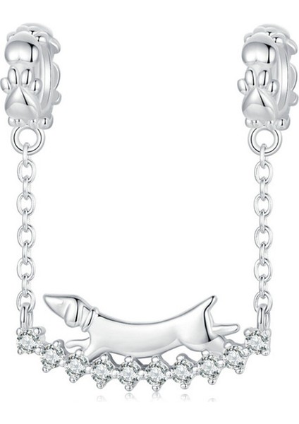 Pendant Charm Dachshund Kadınlar Için Karşılaştırılmış Farklı Bileklikler ve Kolye 925 Gümüş (Yurt Dışından)