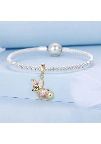 Pendant Charm Cute Corgi Pendant Kadınlar Için Karşılaştırılmış Farklı Bileklikler ve Kolye 925 Gümüş (Yurt Dışından) modelleri