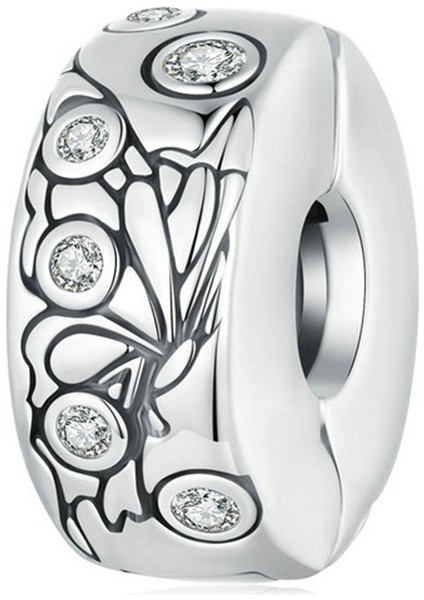 Pendant Charm Klip Kelebek Yerleştirme Dolu Kadınlar Için Karşılaştırılmış Farklı Bileklikler ve Kolye 925 Gümüş (Yurt Dışından)