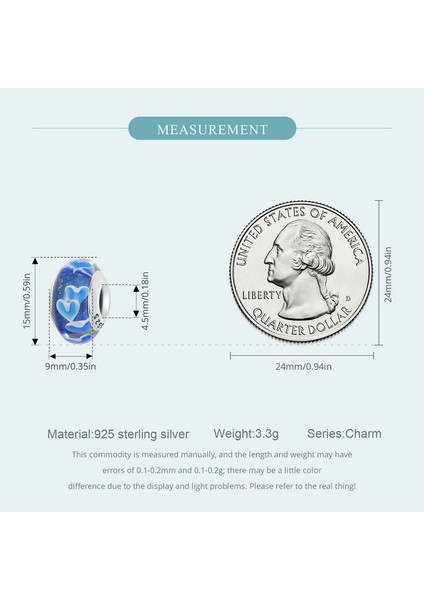 Pendant Charm Blue Heart Murano Bead Kadınlar Için Karşılaştırılmış Farklı Bileklikler ve Kolye 925 Gümüş (Yurt Dışından) indirimleri