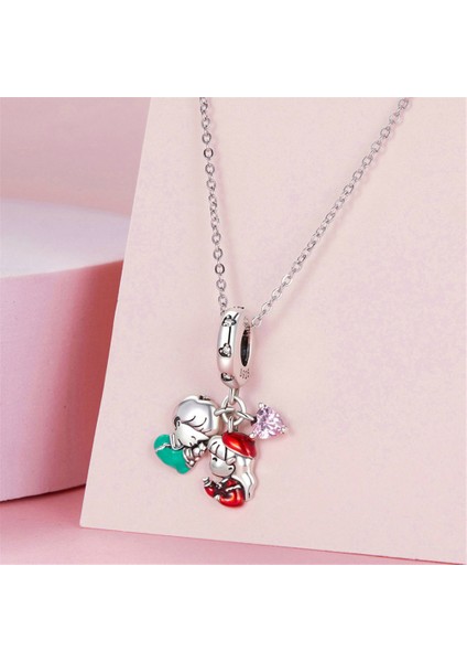 Pendant Charm Küçük Çocuk Küçük Kızı Seviyor. Kadınlar Için Karşılaştırılmış Farklı Bileklikler ve Kolye 925 Gümüş (Yurt Dışından) fırsatları