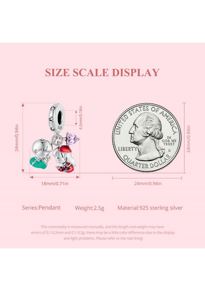 Pendant Charm Küçük Çocuk Küçük Kızı Seviyor. Kadınlar Için Karşılaştırılmış Farklı Bileklikler ve Kolye 925 Gümüş (Yurt Dışından) indirimleri