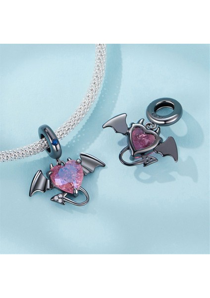 Pendant Charm Kalp Şeytan Kadınlar Için Karşılaştırılmış Farklı Bileklikler ve Kolye 925 Gümüş (Yurt Dışından) fiyatları