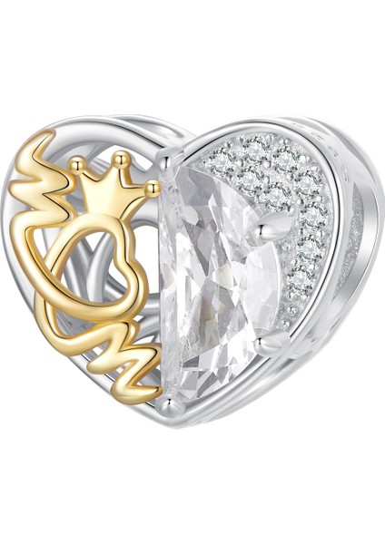 Pendant Charm Anne Kalp Kadınlar Için Karşılaştırılmış Farklı Bileklikler ve Kolye 925 Gümüş (Yurt Dışından)