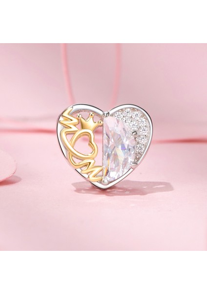 Pendant Charm Anne Kalp Kadınlar Için Karşılaştırılmış Farklı Bileklikler ve Kolye 925 Gümüş (Yurt Dışından)
