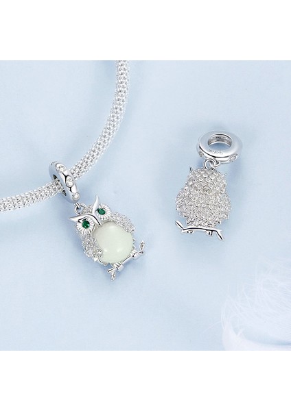 Pendant Charm Açık Buğun Kadınlar Için Karşılaştırılmış Farklı Bileklikler ve Kolye 925 Gümüş (Yurt Dışından)
