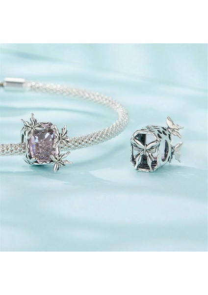 Pendant Charm Pembe Kelebek Kadınlar Için Karşılaştırılmış Farklı Bileklikler ve Kolye 925 Gümüş (Yurt Dışından) fiyatları