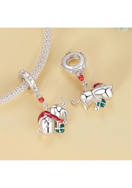 Pendant Charm Noel Kedi Kadınlar Için Karşılaştırılmış Farklı Bileklikler ve Kolye 925 Gümüş (Yurt Dışından) fiyatları