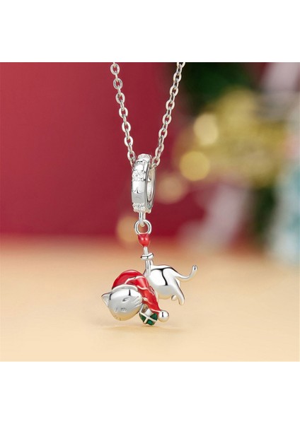 Pendant Charm Noel Kedi Kadınlar Için Karşılaştırılmış Farklı Bileklikler ve Kolye 925 Gümüş (Yurt Dışından) indirimleri