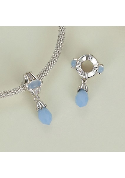 Pendant Charm Mid-Center Moderm Pendant Kadınlar Için Karşılaştırılmış Farklı Bileklikler ve Kolye 925 Gümüş (Yurt Dışından)