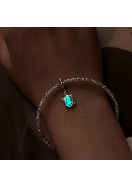 Pendant Charm Güzel Deniz Kaplumbağası Kadınlar Için Karşılaştırılmış Farklı Bileklikler ve Kolye 925 Gümüş (Yurt Dışından)