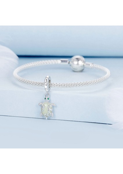 Pendant Charm Güzel Deniz Kaplumbağası Kadınlar Için Karşılaştırılmış Farklı Bileklikler ve Kolye 925 Gümüş (Yurt Dışından)