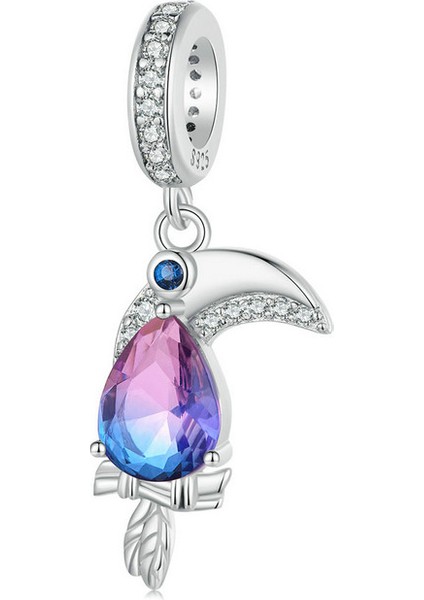 Pendant Charm Toucan Pendant Kadınlar Için Karşılaştırılmış Farklı Bileklikler ve Kolye 925 Gümüş (Yurt Dışından)
