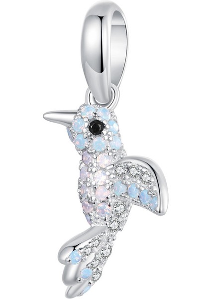 Pendant Charm 3D Kuş Pendant Kadınlar Için Karşılaştırılmış Farklı Bileklikler ve Kolye 925 Gümüş (Yurt Dışından)