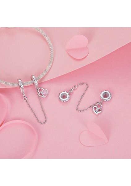 Pendant Charm Kalp Kilit Güvenlik Zinciri Kadınlar Için Karşılaştırılmış Farklı Bileklikler ve Kolye 925 Gümüş (Yurt Dışından) fiyatları