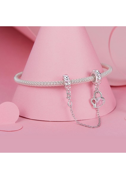 Pendant Charm Kalp Kilit Güvenlik Zinciri Kadınlar Için Karşılaştırılmış Farklı Bileklikler ve Kolye 925 Gümüş (Yurt Dışından) modelleri