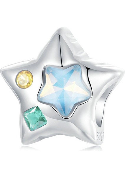 Pendant Charm Balloon Star Kadınlar Için Karşılaştırılmış Farklı Bileklikler ve Kolye 925 Gümüş (Yurt Dışından)