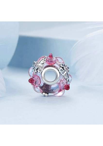 Pendant Charm Çiçek Kelebek Glass Ayıları Kadınlar Için Karşılaştırılmış Farklı Bileklikler ve Kolye 925 Gümüş (Yurt Dışından)