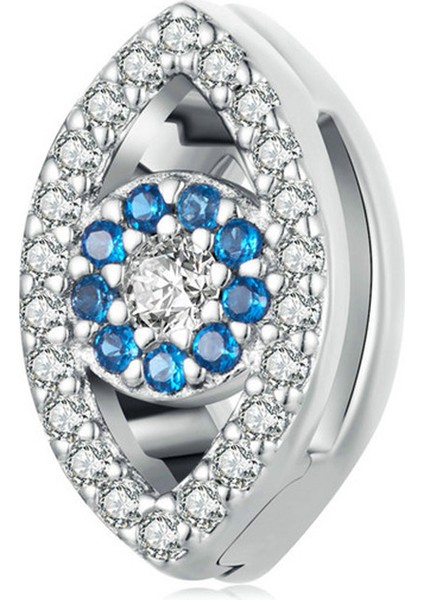 Pendant Charm Şeytanın Göz Klip Beads Kadınlar Için Karşılaştırılmış Farklı Bileklikler ve Kolye 925 Gümüş (Yurt Dışından)