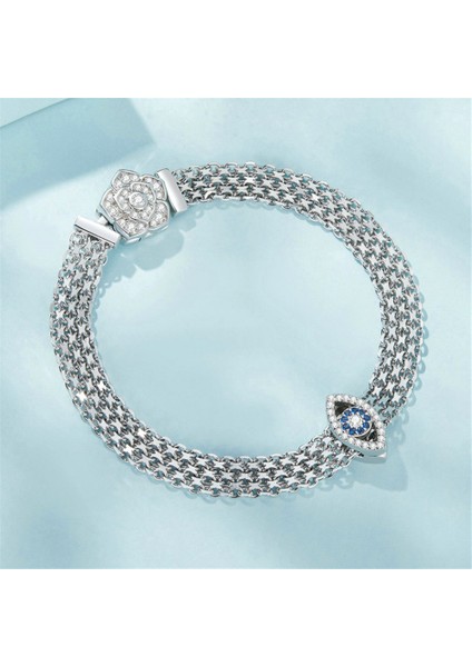 Pendant Charm Şeytanın Göz Klip Beads Kadınlar Için Karşılaştırılmış Farklı Bileklikler ve Kolye 925 Gümüş (Yurt Dışından) indirimleri